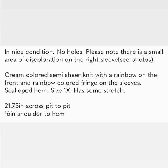 Runway 7 Knit Cropped Fringe Sweater Top - Picture 8 of 8